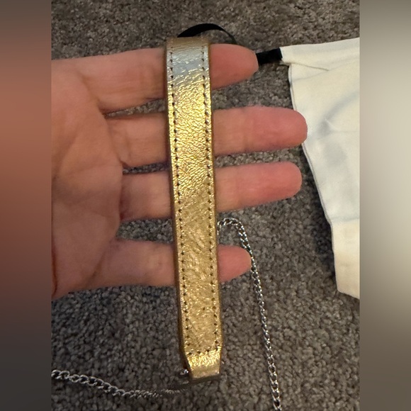 Ted Baker London Cyra metallic leather crossbody bag NWT - Picture 5 of 14